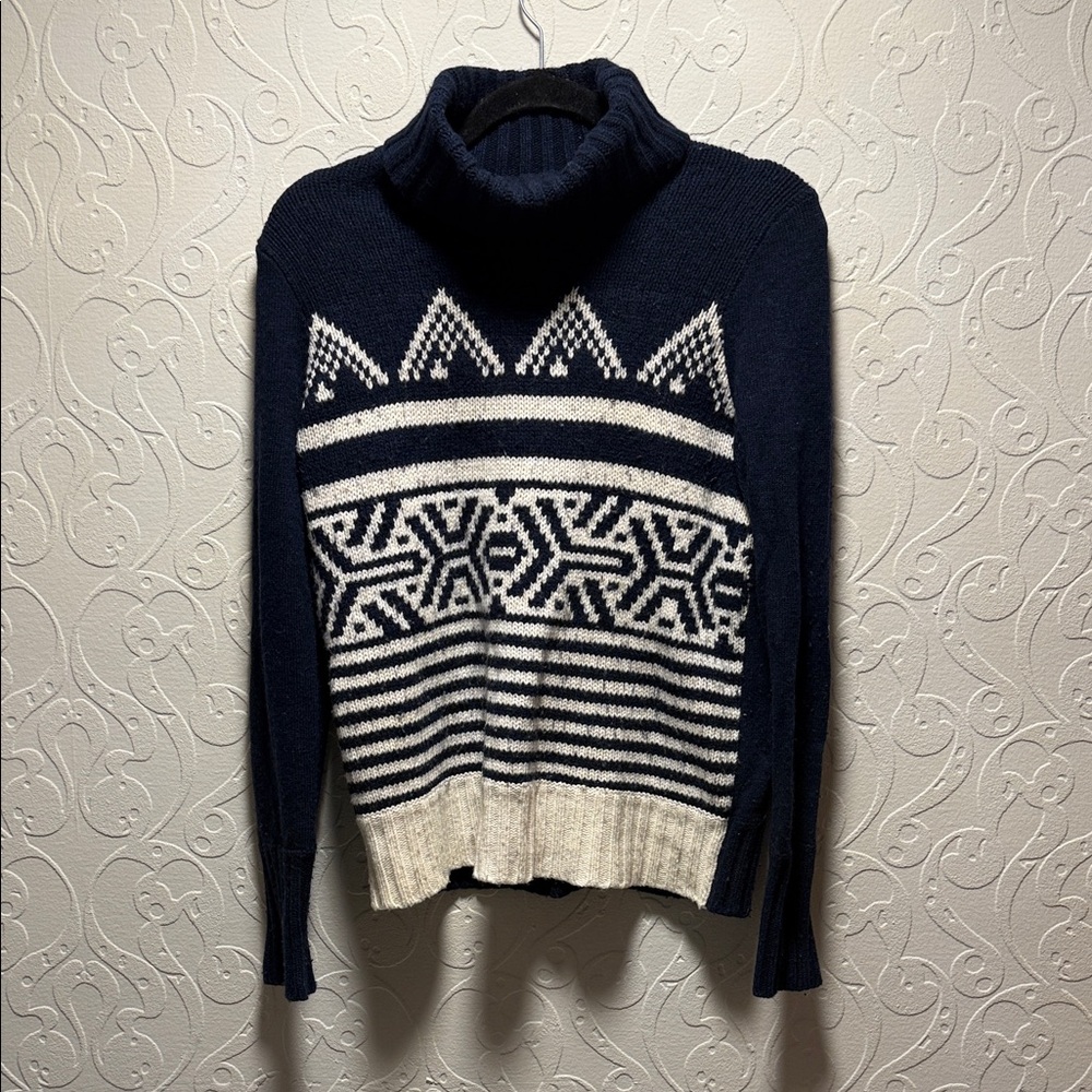 J. Crew Blue Textured Knit Sweater